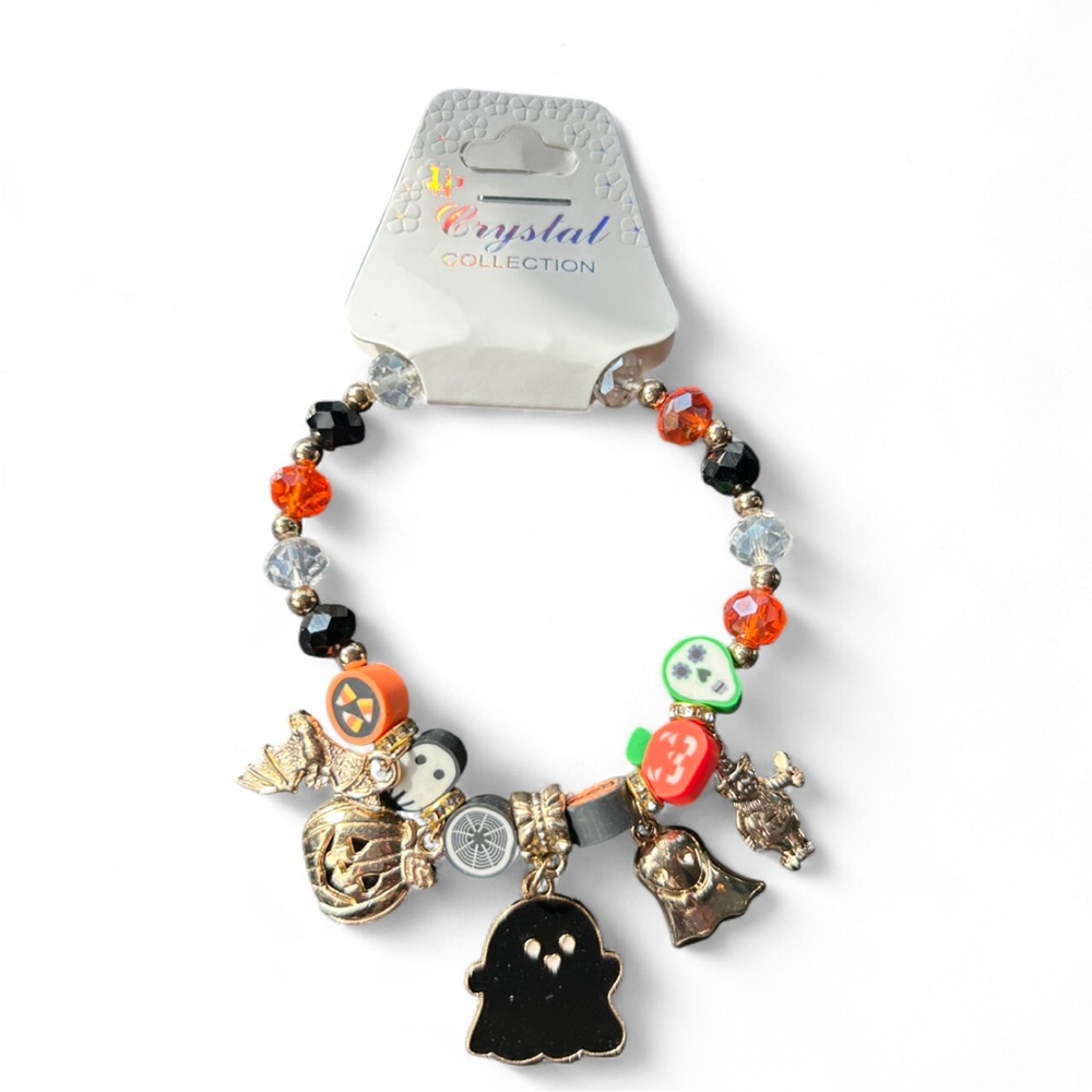 Crystal Collection Beaded Halloween Bracelet